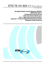 Standard ETSI TS 101823-1-1-V1.2.1 17.12.2001 preview