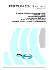 Standard ETSI TS 101823-1-3-V1.2.1 17.12.2001 preview