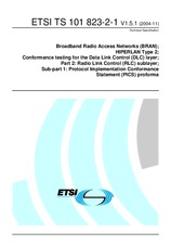 Standard ETSI TS 101823-2-1-V1.5.1 24.11.2004 preview