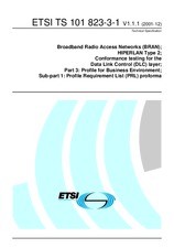 Standard ETSI TS 101823-3-1-V1.1.1 17.12.2001 preview