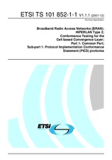 Standard ETSI TS 101852-1-1-V1.1.1 17.12.2001 preview