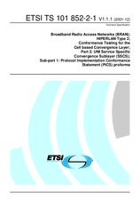 Standard ETSI TS 101852-2-1-V1.1.1 17.12.2001 preview