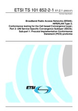 Standard ETSI TS 101852-2-1-V1.2.1 25.7.2003 preview