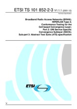 Standard ETSI TS 101852-2-3-V1.1.1 17.12.2001 preview