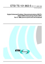 Standard ETSI TS 101863-5-V1.1.1 10.8.2001 preview