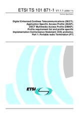 Standard ETSI TS 101871-1-V1.1.1 15.11.2000 preview