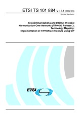 Standard ETSI TS 101884-V1.1.1 5.9.2002 preview