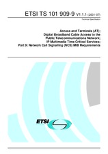 Standard ETSI TS 101909-9-V1.1.1 30.7.2001 preview