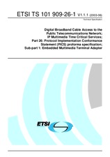 Standard ETSI TS 101909-26-1-V1.1.1 12.6.2003 preview