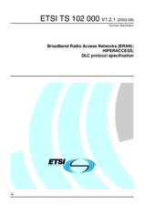 Standard ETSI TS 102000-V1.2.1 25.9.2002 preview