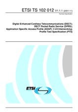 Standard ETSI TS 102012-V1.1.1 15.11.2001 preview