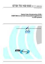 Standard ETSI TS 102032-V1.1.1 2.4.2002 preview