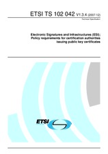 Standard ETSI TS 102042-V1.3.4 11.12.2007 preview
