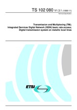Standard ETSI TS 102080-V1.3.1 15.11.1998 preview