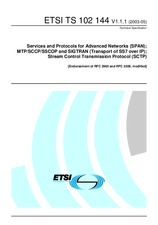 Standard ETSI TS 102144-V1.1.1 5.5.2003 preview