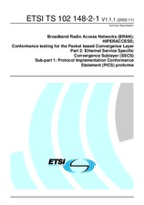 Standard ETSI TS 102148-2-1-V1.1.1 22.11.2002 preview