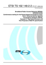 Standard ETSI TS 102148-2-2-V1.2.1 30.4.2004 preview