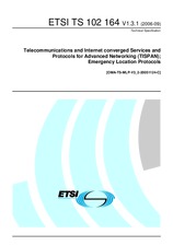 Standard ETSI TS 102164-V1.3.1 26.9.2006 preview