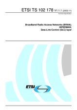 Standard ETSI TS 102178-V1.1.1 28.11.2003 preview