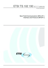 Standard ETSI TS 102190-V1.1.1 21.3.2003 preview