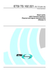 Standard ETSI TS 102221-V4.1.0 28.2.2001 preview