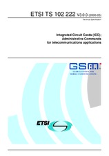 Standard ETSI TS 102222-V3.0.0 26.5.2000 preview
