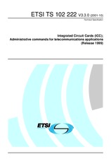 Standard ETSI TS 102222-V3.3.0 31.10.2001 preview