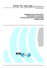 Standard ETSI TS 102222-V3.7.0 11.10.2005 preview
