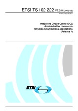 Standard ETSI TS 102222-V7.0.0 7.8.2006 preview