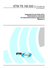 Standard ETSI TS 102222-V7.1.0 1.2.2007 preview