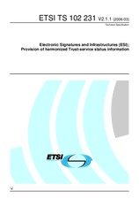 Standard ETSI TS 102231-V2.1.1 10.3.2006 preview