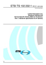 Standard ETSI TS 102232-1-V2.5.1 27.8.2010 preview