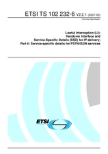 Standard ETSI TS 102232-6-V2.2.1 22.5.2007 preview