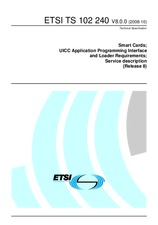 Standard ETSI TS 102240-V8.0.0 24.10.2008 preview