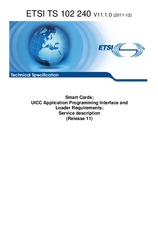 Standard ETSI TS 102240-V11.1.0 14.12.2011 preview