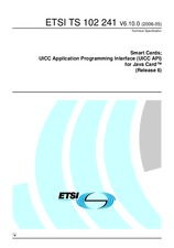 Standard ETSI TS 102241-V6.10.0 4.5.2006 preview