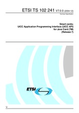 Standard ETSI TS 102241-V7.0.0 10.12.2004 preview