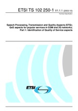 Standard ETSI TS 102250-1-V1.1.1 17.10.2003 preview