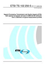 Standard ETSI TS 102250-5-V1.1.1 8.9.2004 preview
