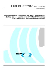 Standard ETSI TS 102250-5-V1.2.1 19.5.2005 preview