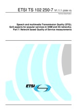 Standard ETSI TS 102250-7-V1.1.1 14.10.2009 preview