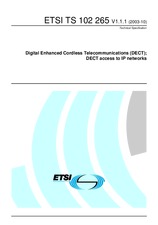 Standard ETSI TS 102265-V1.1.1 16.10.2003 preview