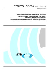 Standard ETSI TS 102289-V1.1.1 25.11.2003 preview