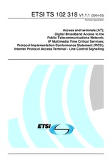 Preview ETSI TS 102318-V1.1.1 31.3.2004