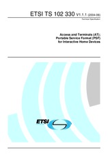 Preview ETSI TS 102330-V1.1.1 17.6.2004