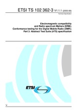 Preview ETSI TS 102362-3-V1.1.1 22.6.2005