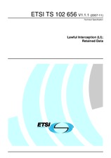 Standard ETSI TS 102656-V1.1.1 13.11.2007 preview