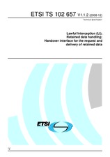WITHDRAWN ETSI TS 102657-V1.1.1 25.11.2008 preview