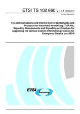 Standard ETSI TS 102660-V1.1.1 25.7.2008 preview