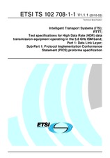 Standard ETSI TS 102708-1-1-V1.1.1 23.3.2010 preview